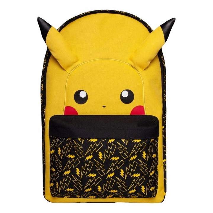 Pikachu hátizsák, Pokemon, 50x35x15cm, 100% poliészter, laptop rekesszel