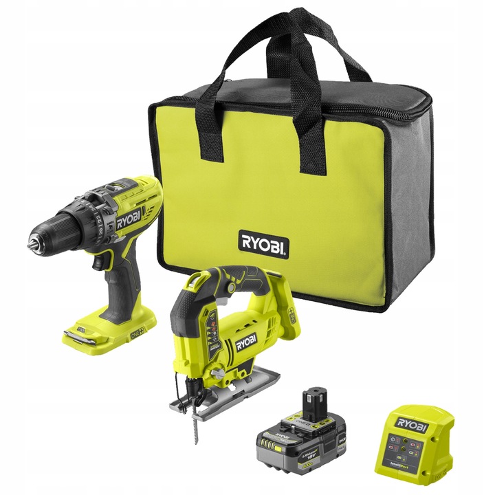 Set scule Ryobi 18V R18PPD3 R18JS, in geanta