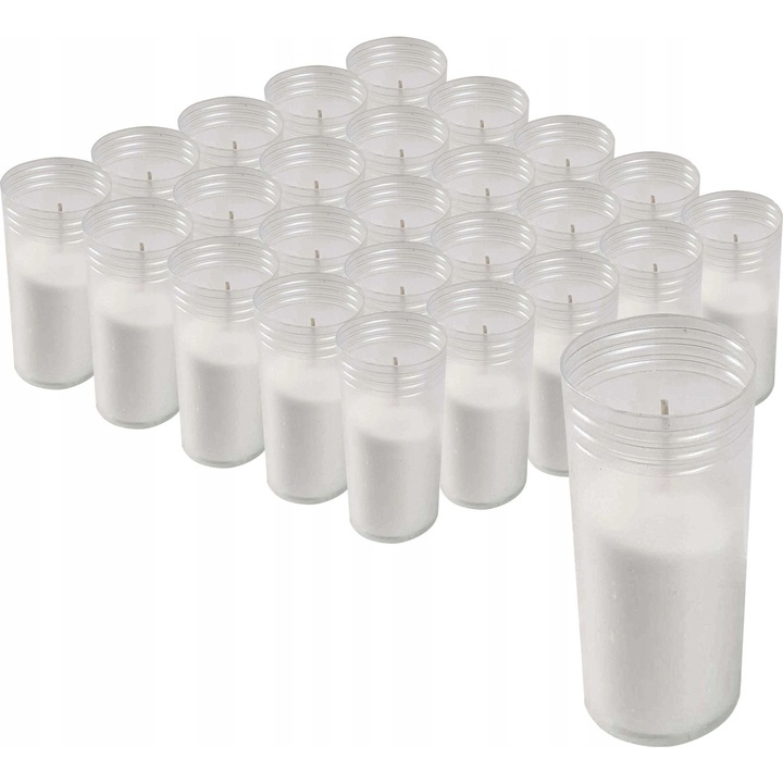 Wklad parafinic pentru lumanari, Sas, 42 bucati, 14,5x4,7cm, exterior