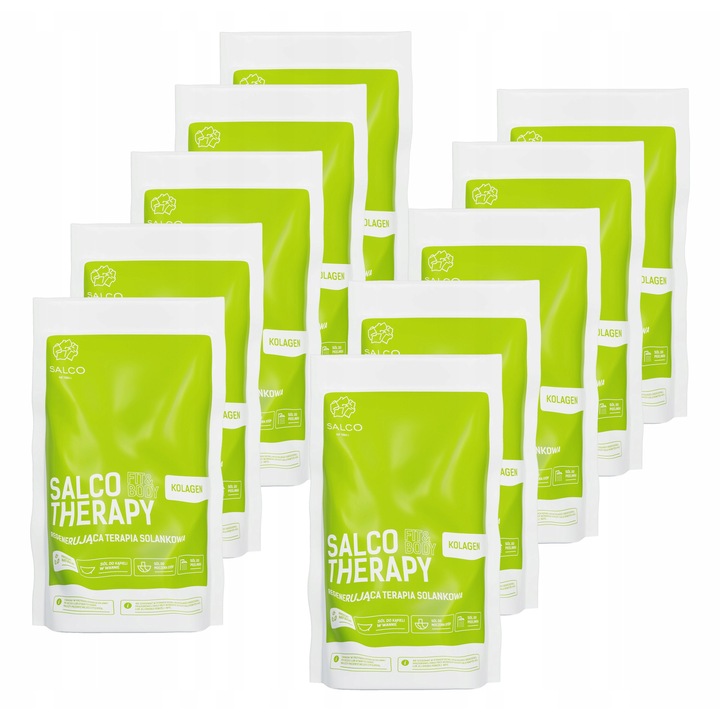 Salco Therapy Fit&Body Kollagén fürdősó szett 10x1kg, 10 kg