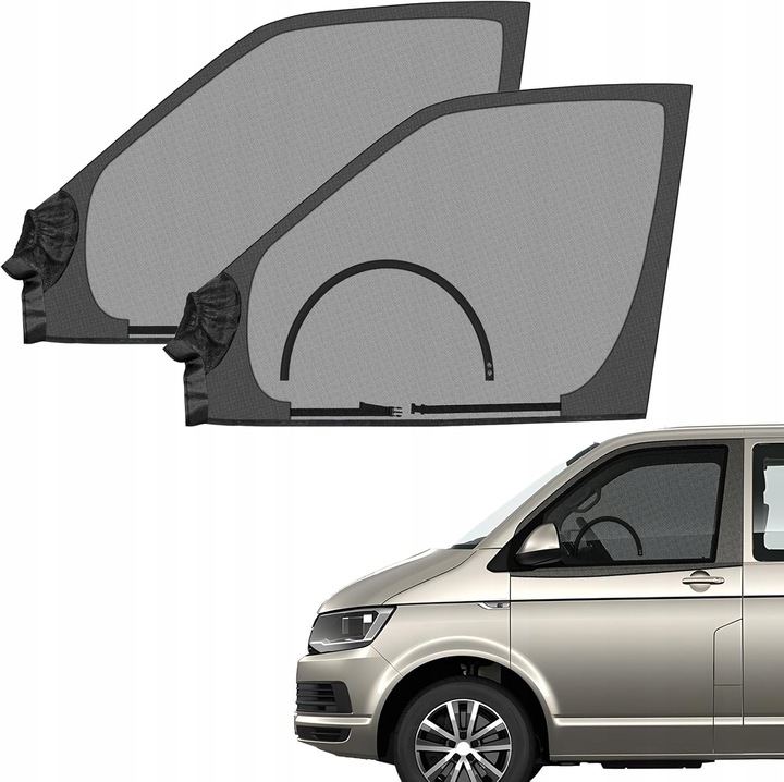 Napellenző ablakra, VW T5 T6 kompatibilis, nap- és rovarvédelem, 2 darabos szett