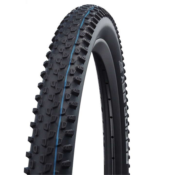 Cauciuc bicicleta Schwalbe Racing Ray 29x2.25, Addix SpeedGrip, Super Ground, albastru, 675g