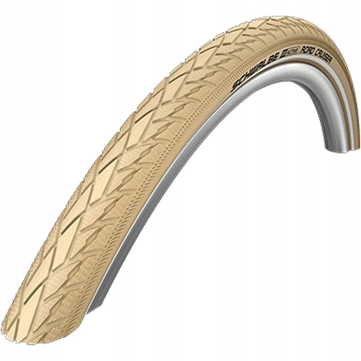 Schwalbe Road Cruiser 26x1.75 kerékpár gumi, ekrü, K-Guard védelemmel, 720g