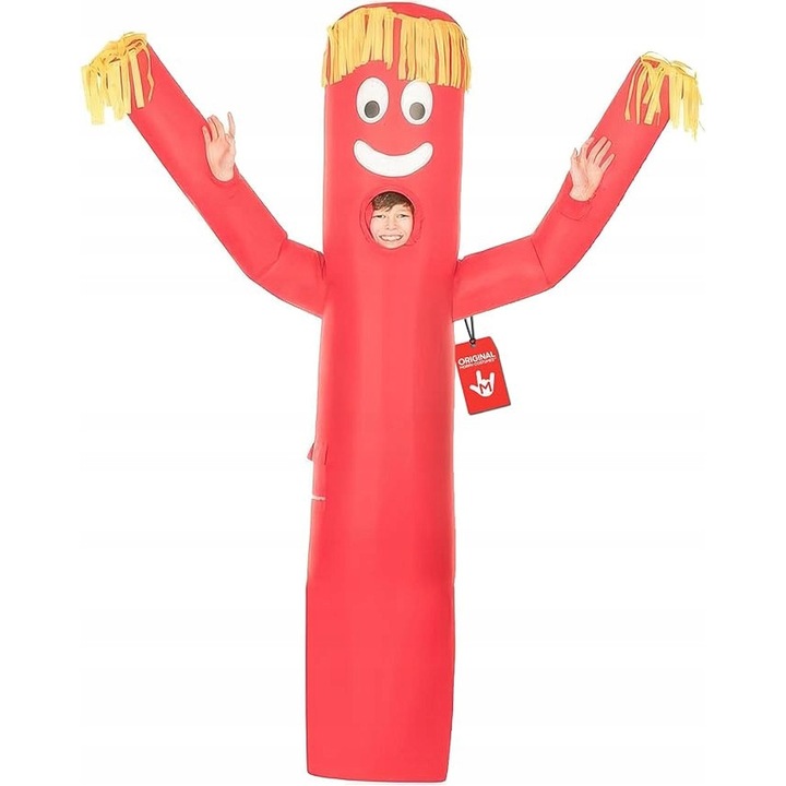 Costum umflat Wacky Waving, set complet cu ventilator, universal, ideal pentru Halloween, petreceri, dimensiuni 1,82m, poliester.