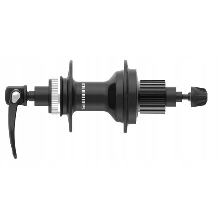 Butuc roata bicicleta Shimano FH-MT401 12 viteze Center-Lock 135mm 32H, negru