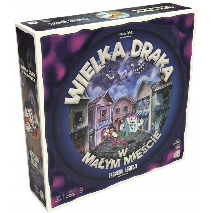 Társasjáték, Nagy felhajtás egy kisvárosban: Utálatos szomszédok, 8 gonosztevő tábla, 2 figura, 2024