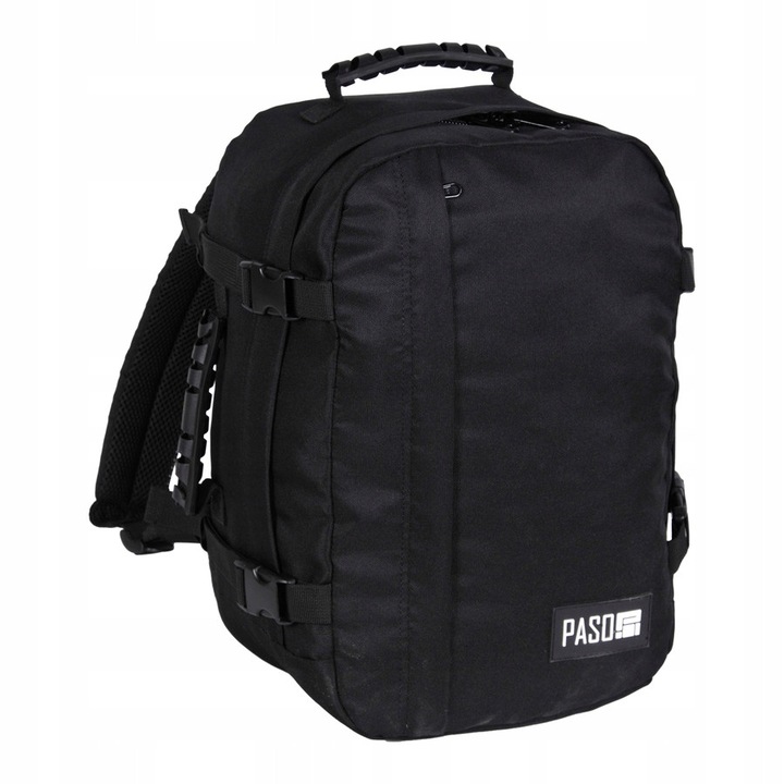 Раница за самолет с едно отделение, Paso, модерна графика, 40x25x20см, многоцветна