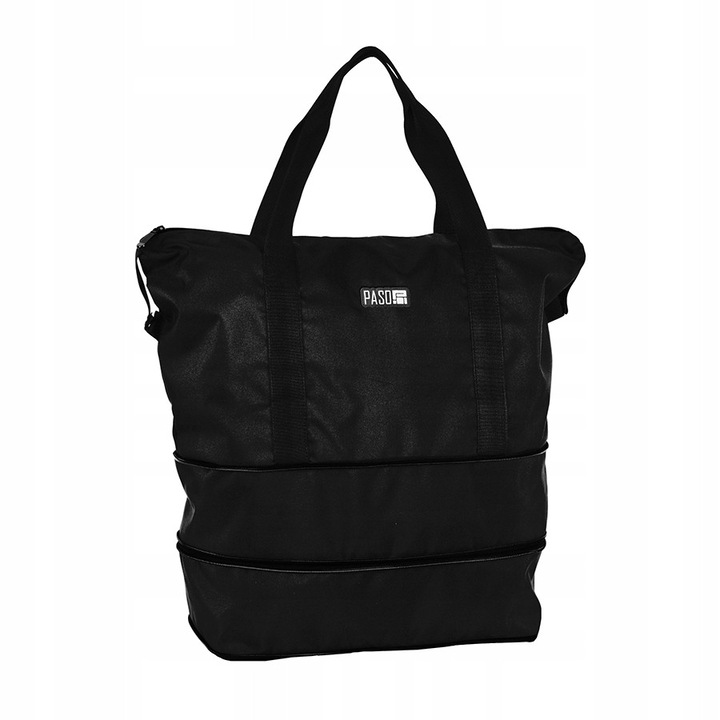 Paso válltáska, többszínű, 22x39x50/40/30cm, főrekesszel és belső zsebekkel