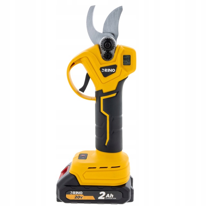 Foarfeca de gradinarit electrica Rino 20V, set 2x acumulator 2Ah, 650W, 35mm, cutie de transport