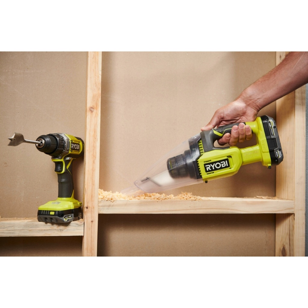Aspirator manual RYOBI RHV18-0, putere 34W, capacitate 600ml, verde