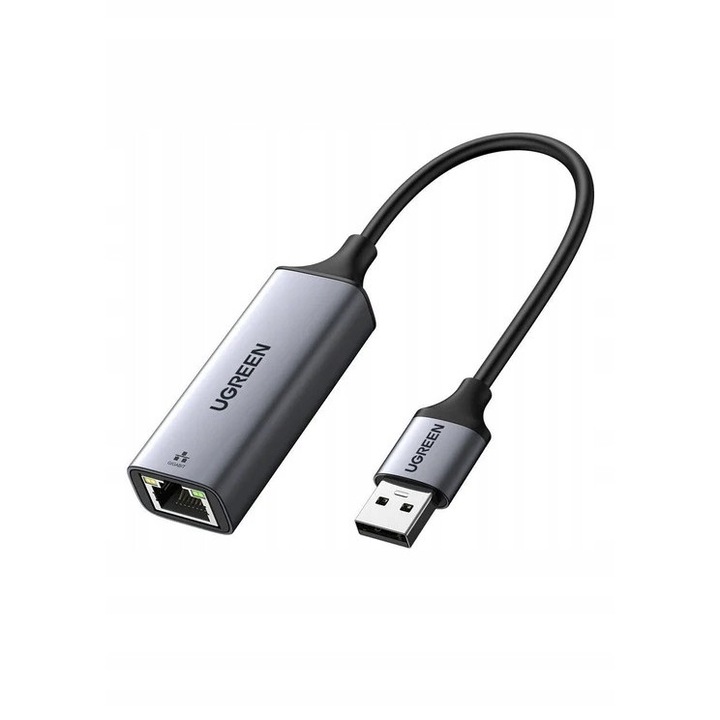 Karta retea Ethernet Ugreen 50922, 1000 Mbit/s, USB, 1 port RJ-45, 60x23.8x15.8mm
