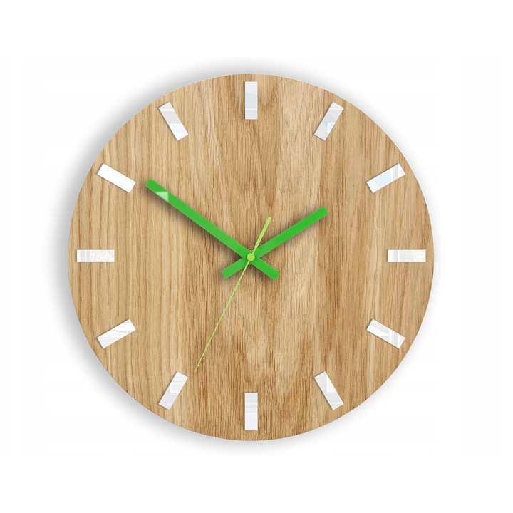 Dekoratív óra Kormánykerék, Falióra, 33cm, barna színű