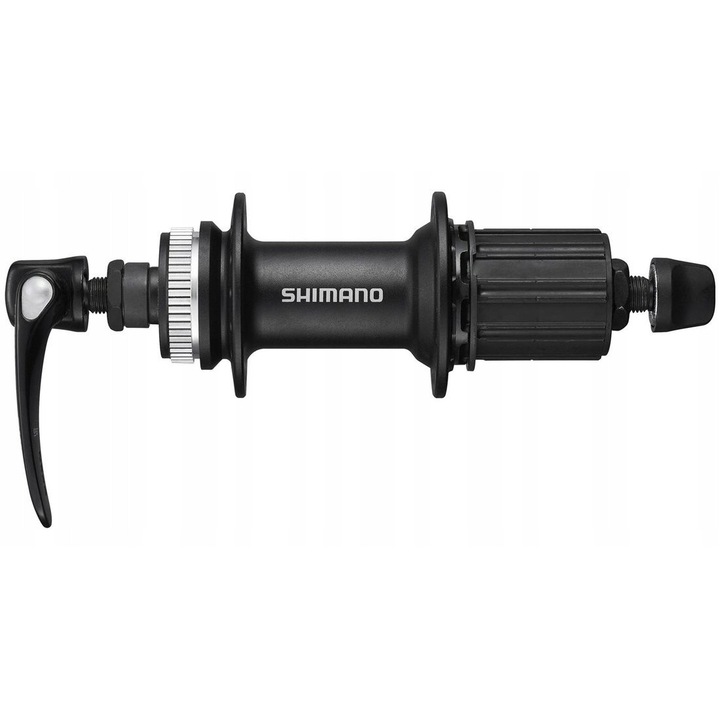 Butuc roata bicicleta Shimano Deore FH-M6010-B 32H, 12mm, Center Lock, negru, MTB