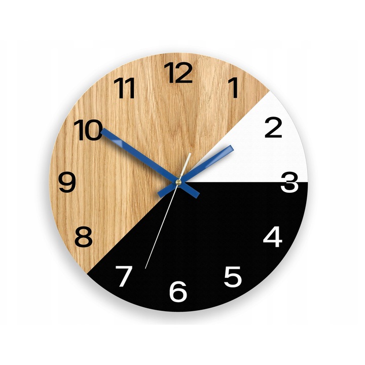 Dekoratív falióra, Kormánykerék, 33cm, barna színű