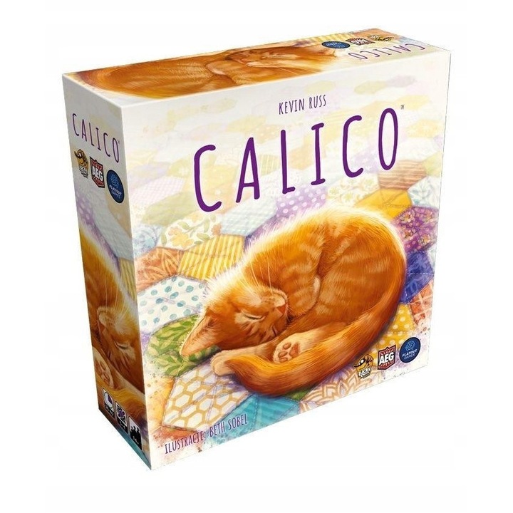 Настолна игра Calico, 4 дъски, 145 карти, 132 жетона, многоцветна