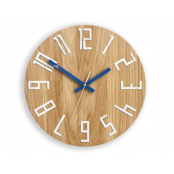 Dekoratív falióra Kormánykerék, Falióra, 33cm, barna színű