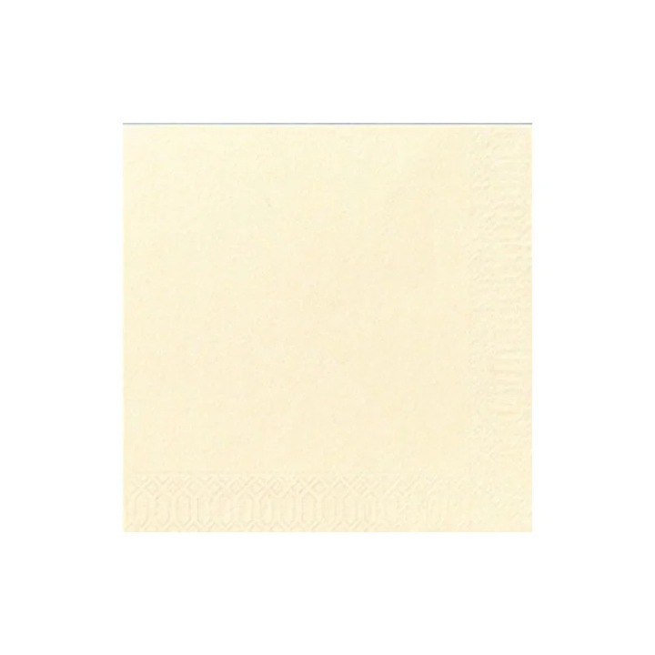 Servetele de masa crem 33*33, 2 straturi, 250 buc/pach