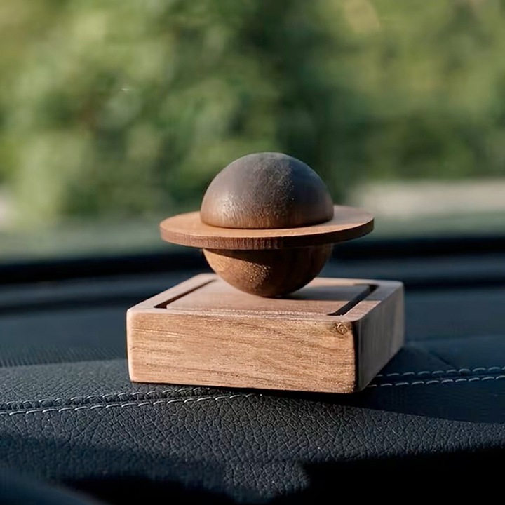 Difuzor Auto Premium din Lemn, Odorizant Aromaterapie, Aer Proaspat si Natural