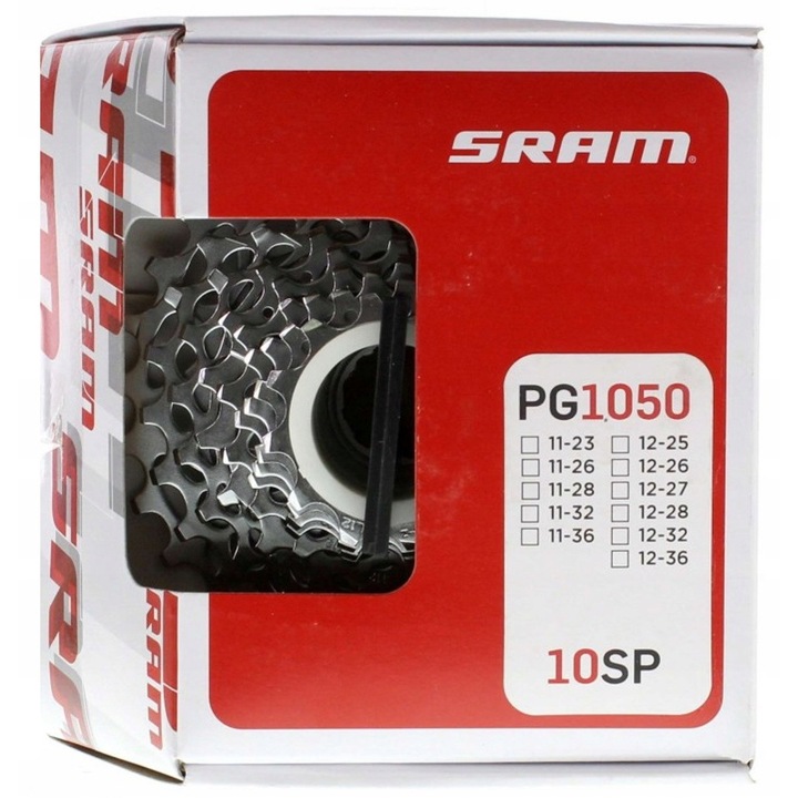 Pinion bicikli Sram PG-1050, 10 sebességes, 11-36, otopeni, 299g