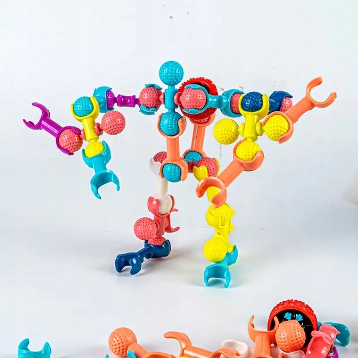 Set de constructie QULKI, klocki 3D, multicolor, 30x20x16cm