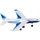 Avion RC QULKI 787 4D-G2, LED, 39cm, set complet cu pilot si accesorii