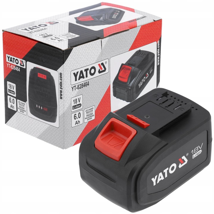 Acumulator Li-Ion Yato 18V 6Ah, 108Wh, 0.99kg