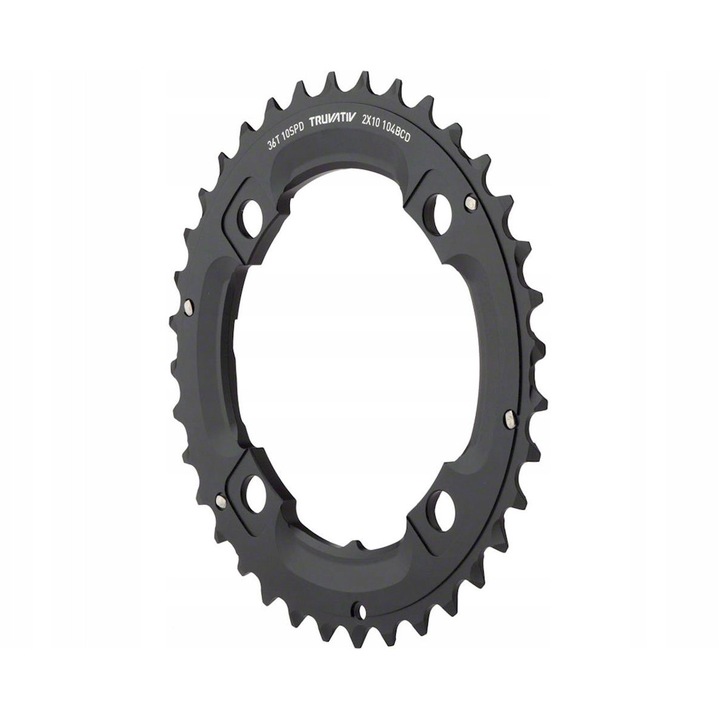 Tarcza mecanismului de pedalare Truvativ 36T, 104mm, aluminiu 7075-T6, neagra