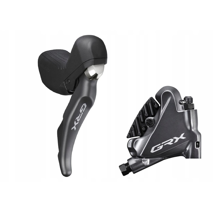 Комплект спирачки за велосипед Shimano GRX ST-RX810/BR-RX810, 11 скорости, 1700мм, керамика/алуминий, плосък монтаж