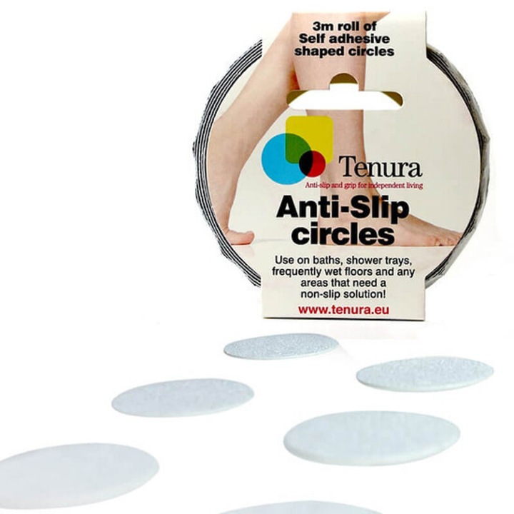 Tenura Csúszásgátló körök, 40mm-72db-Átlátszó