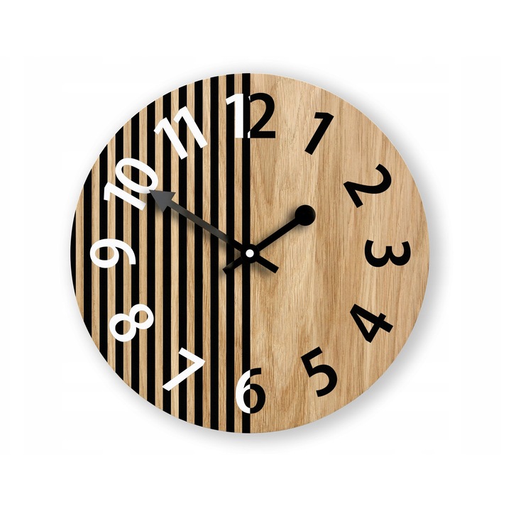 Dekoratív falióra, kormánylap, 33cm, barna színű