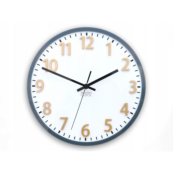 Dekoratív óra Kormánykerék, óra 30cm, szürke