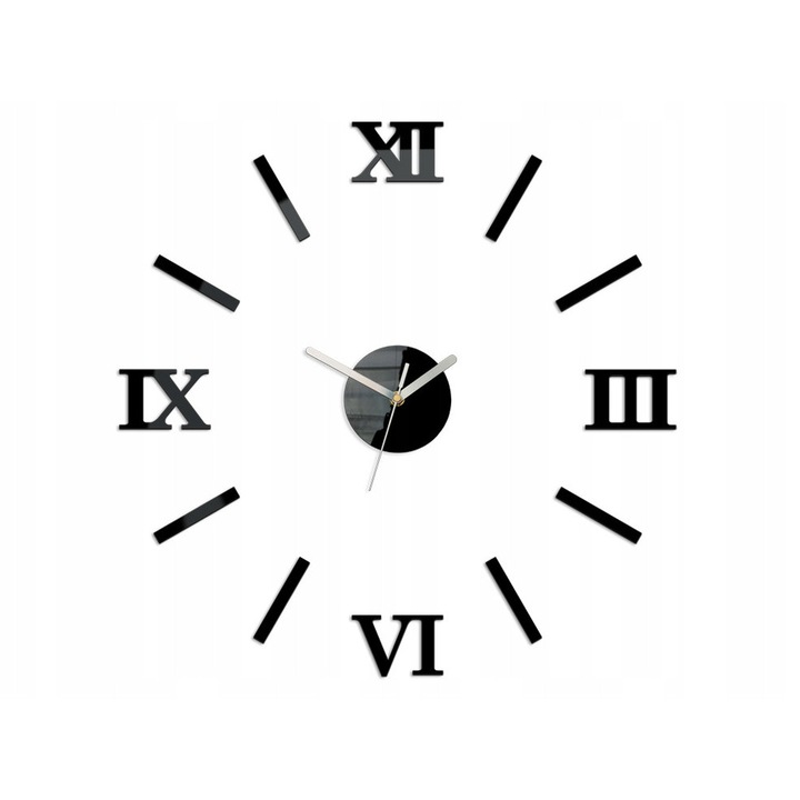 Dekoratív óra Kormánykerék, óra 49cm, fekete