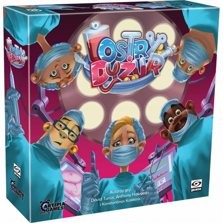 Настолна игра Ostry Dyzur, 6 дъски, 220 карти, многоцветен, комплект