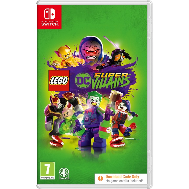 Joc Nintendo Switch LEGO DC Super Villains, WB Games Montreal, versiune poloneza, cooperare locala, 1-2 jucatori