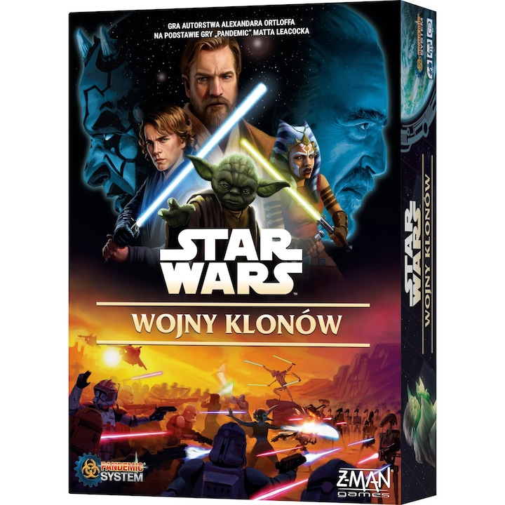 Star Wars: Klónok Háborúja társasjáték, 50 figura, 138 kártya, többszínű