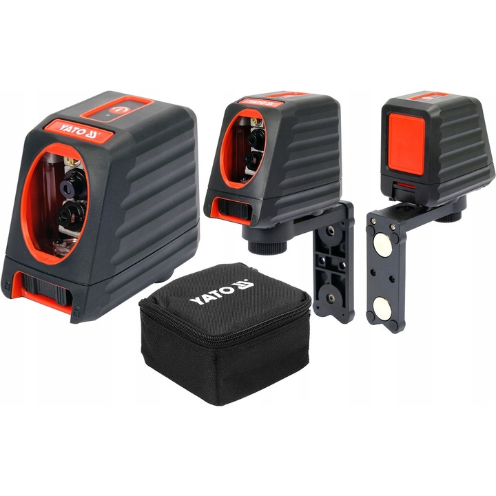 Nivela laser Yato, laser incrucisat verde, auto-nivelare, IP54, 4xAA, set cu suport