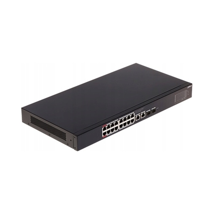 Switch PoE 16 portos SFP, 10/100/1000 Mb/s, 135W, fémházas, 440x220x44mm