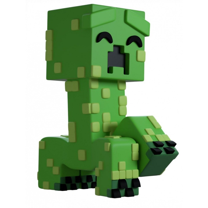 Figurina Minecraft Haunted Creeper 10 cm, Youtooz, detalii unice, verde