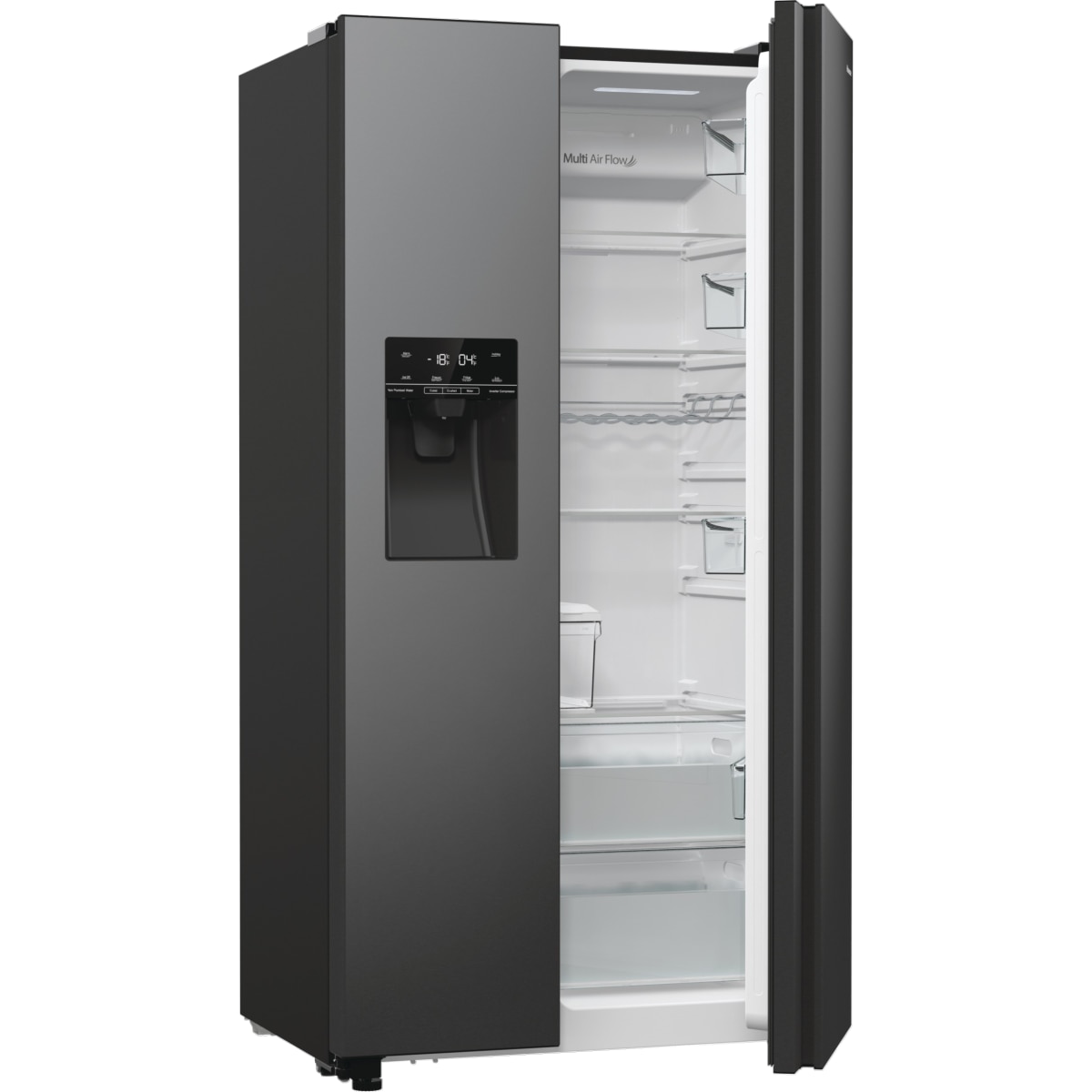 Frigider Side by Side Hisense RSIM 535 AFE, 566 l, No Frost, negru
