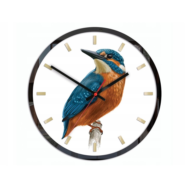 Dekoratív falióra, Kormánykerék, 30 cm, barna