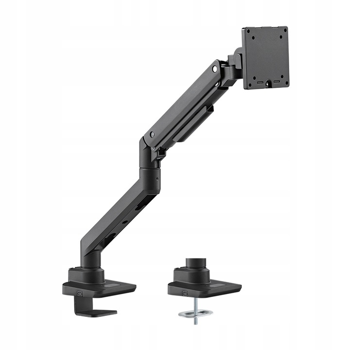 Suport de birou monitor, BRATECK-LDT69-C012, negru, 17-49 inch, 20 kg, VESA 75x75, 100x100