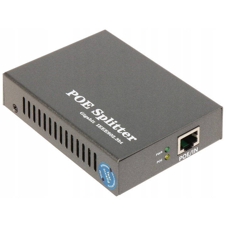 Сплитер PoE GTX SPT-POE/12V6A метален 105x77x24mm 72W 12V, Dahua