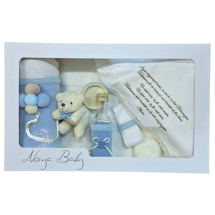 Trusou botez Turcoaz cu broderie pentru fetite set complet pentru biserica Blue Sky TRB529TRC