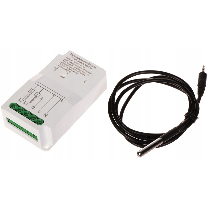 Delta WiFi okoskapcsoló, 1 bemenet, 2 kimenet, hangvezérlés, 110x100x50mm