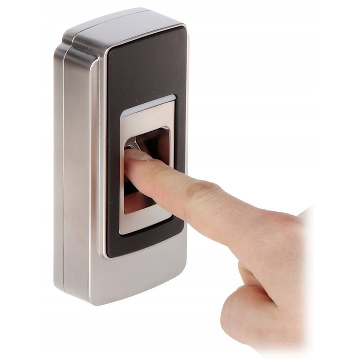 Cititor amprente si RFID Atlo RFM-505 metalic argintiu-negru 12V 126x61x33mm