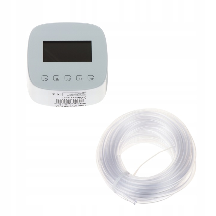 Sistem automat de irigare ATLO-WP-TUYA, Wi-Fi, 2.4 GHz, alb, 110x110x42mm, set complet Tuya