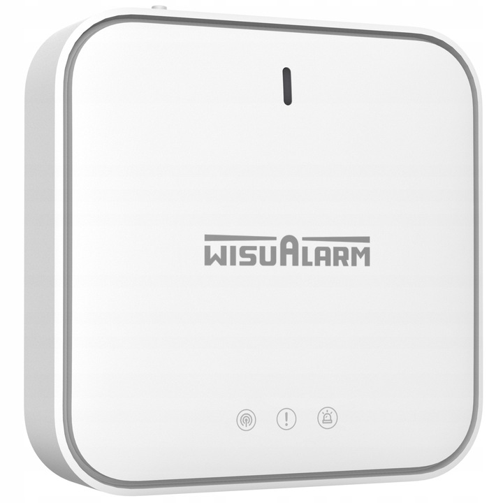 Aparat de detectare si monitorizare detectoare de fum, Wireless, WIFI HY-GW01A, Wisualarm