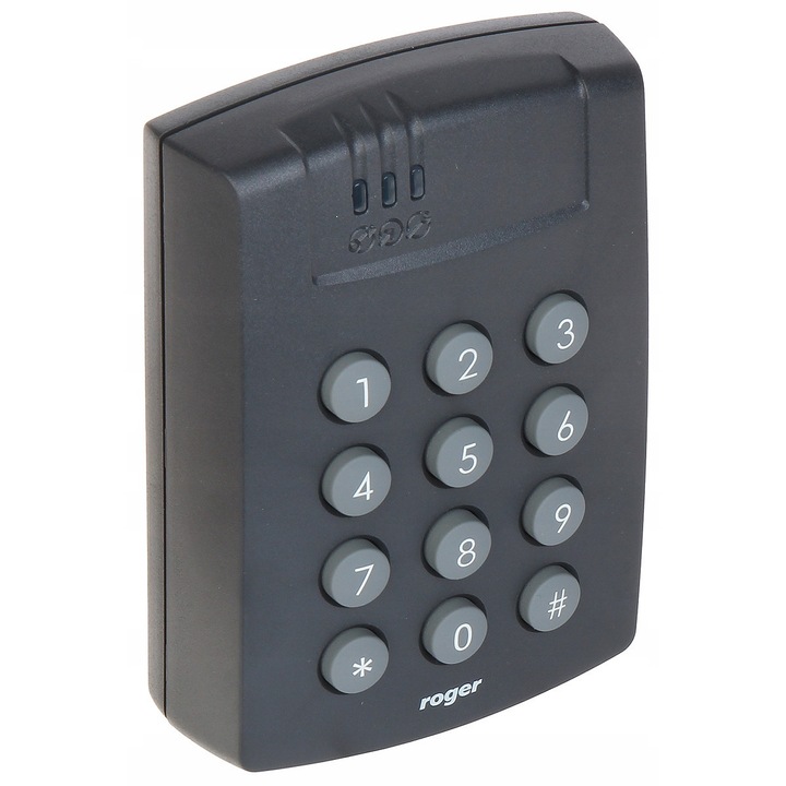 Cititor de carduri cu tastatura PRT64LT-G, Roger, 125 kHz, IP67, 115x80x35mm