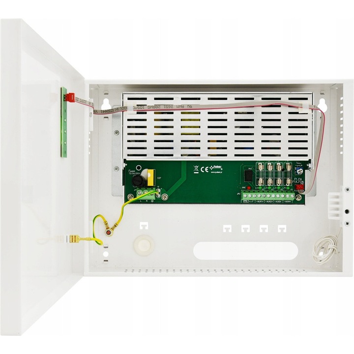 Sursa de alimentare PULSAR HPSDC-12V4X1A, 4 iesiri, 12-15 V DC, 270x200x67mm, alb