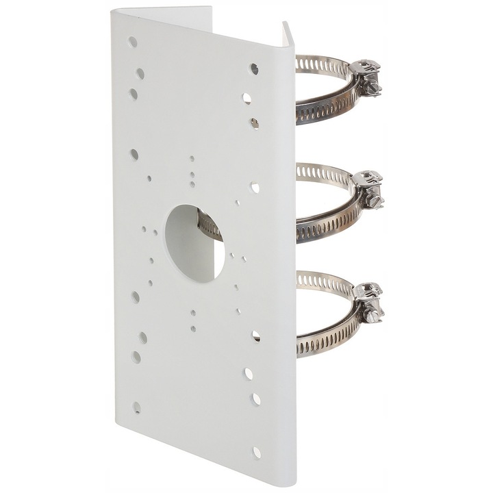 Suport camera pe stalp Hikvision DS-1275ZJ, alb, 127x250x46mm